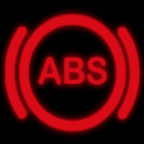The red ABS warning light is shown.