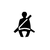 The seatbelt symbol is shown on 2020 Ram check engine lights.