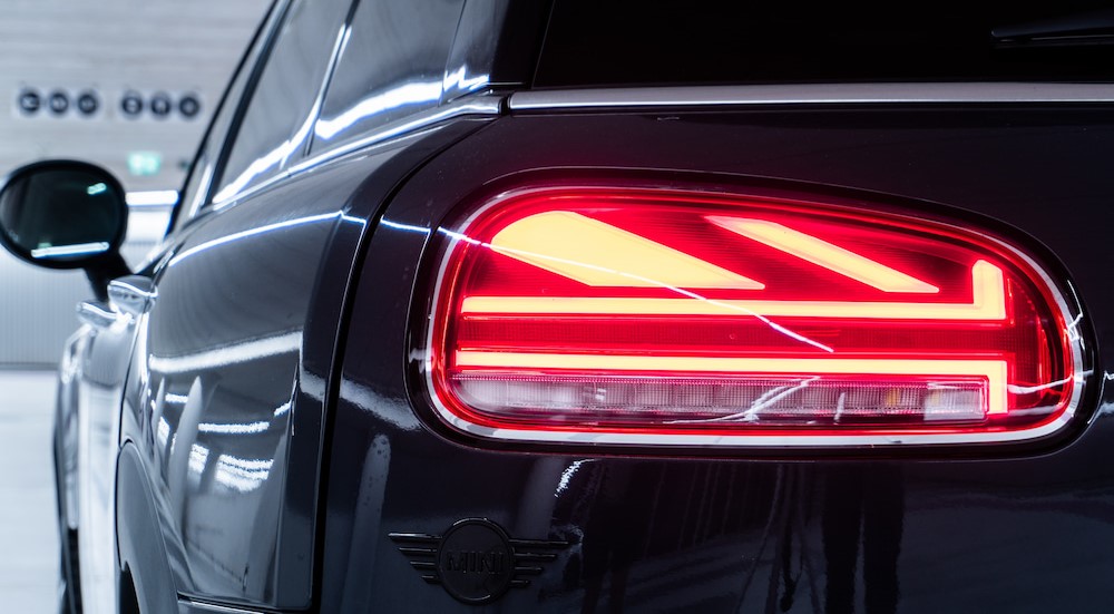 An LED tail light is shown.