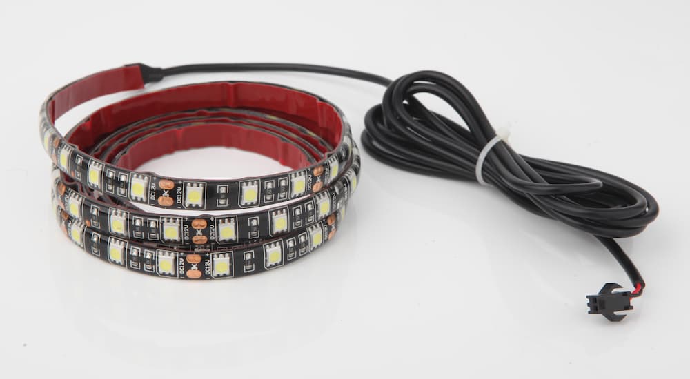 A LED light strip for vehicle interior lighting