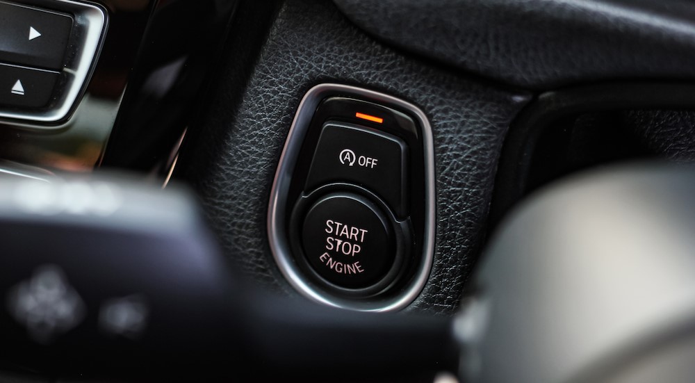 A "Auto Start/Stop Systems" button on the black dash.