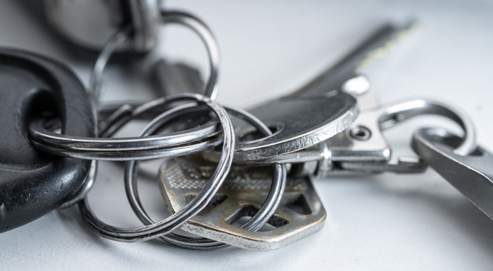 Key ring with added keys that add to the weight