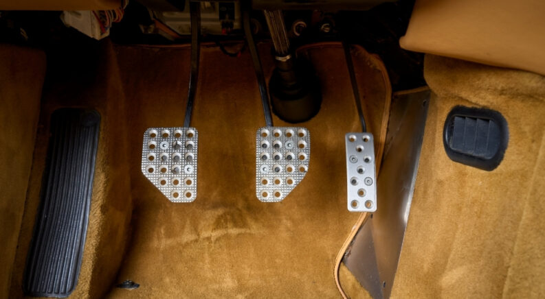Pedal covers on a manual vehicle