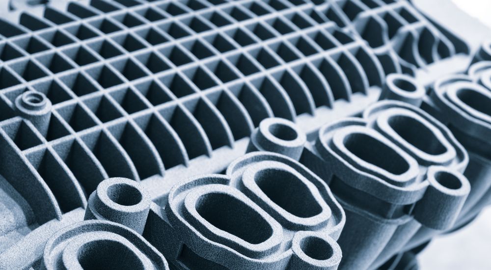 Close up of a 3D-Printed Intake Manifold